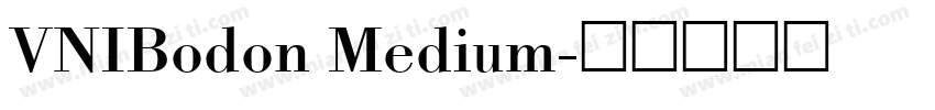 VNIBodon Medium字体转换